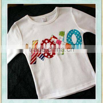 xoxo girls Valentine's Day shirt ruffle raglan children wear long sleeve t shirt