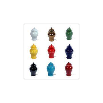 Wholesale solid color ceramic ginger jars