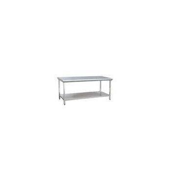 Countertop Two Layer Stainless Steel Kitchen Work Table With Adjustable Leg