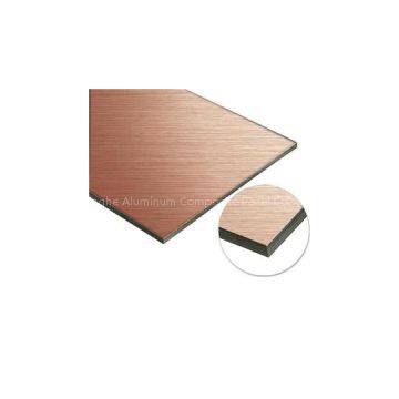 Palm Copper Brush Aluminium Composite Panel