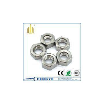 high quality stainless steel 201 hex nut plain