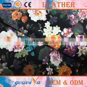 High Quality Dress Digital Print PU Leather