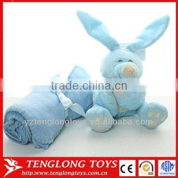 Wholesele Coral Fleece Rabbit Baby Blanket Cotton Baby Blanket