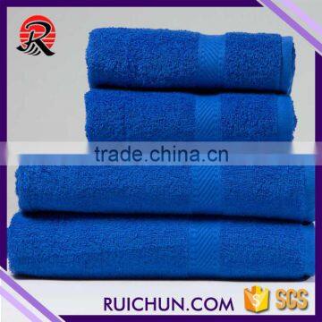 import from india overstock 32s/2 bule hand towels