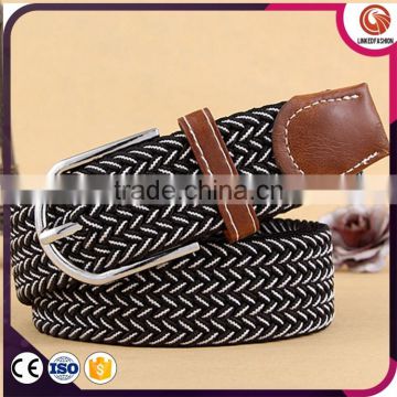 High Quality Mens Braided Elastic Stretch Belts For Jean cord elastic belt