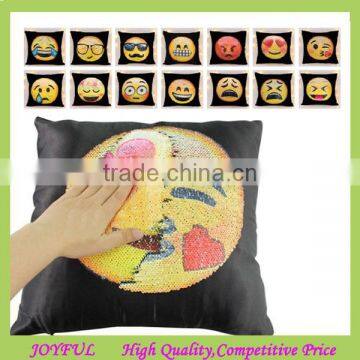 High quality mermaid pillows reversible sequin emoticon emoji pillow