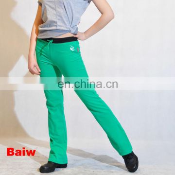 11112623 Poly/Cotton/Spandex Fashion Sport Small Flared Long Pants