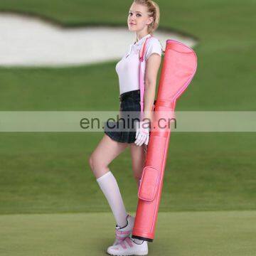 Leather GOLF Club Carrier Case Travel Sunday Bag photo-4