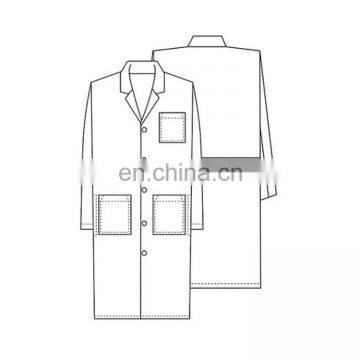 2017 Trending White Polyester Cotton Hospital Uniform