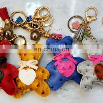 New fashion PU bear key chain