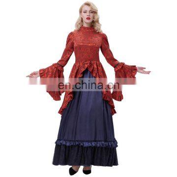 Belle Poque Retro Vintage Steampunk Victorian Edwardian Downton Abbey Long Maxi Dress BP000365-1 photo-2