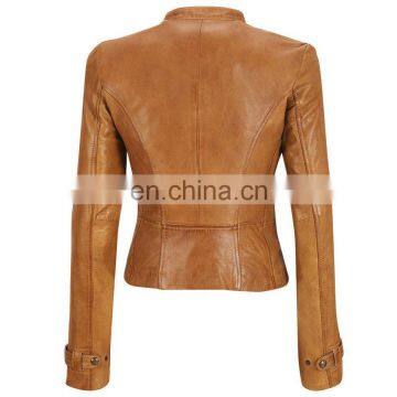 Graceful Nice Design Latest Men Motorbike Retro/ American Black Leather Jacket