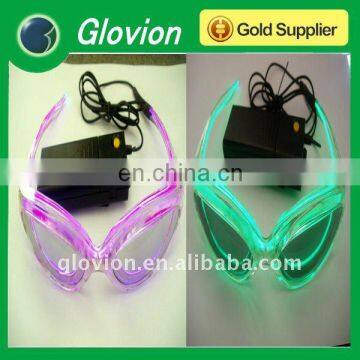 Hot sale christmas gifts el flashing party glasses