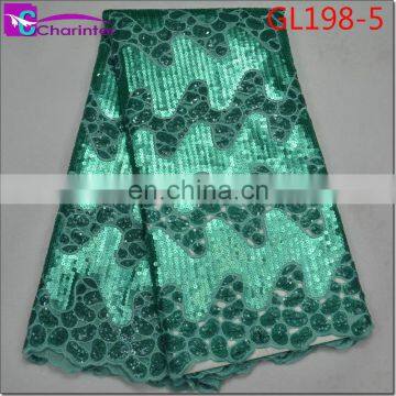High Quality African Organza Lace Fabrics GL198 photo-6