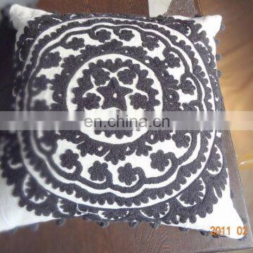 Indian Handmade Suzani Embroidered Cushion Covers Uzbek Throw Pillow Cover Cushion Ethnic Decorative Vintage Cases Home Art photo-5