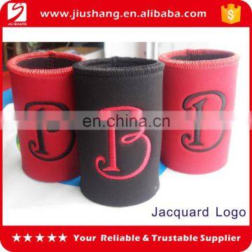 Neoprene single stubby beer bottle can cooler with stitching edge