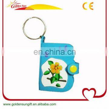 Book Shape Plastic Keychain