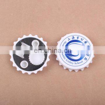 Best Seller Bottle Cap Beer Opener Round Shape Colorfull ABS Bottle Opener Magnet