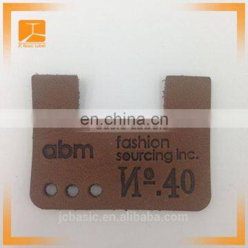Special Design Custom Handmade Pu/genuine Embossed Leather Label for Garment photo-6