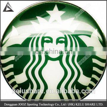 non-plane metal or plastic medallion decorative brand name sticker