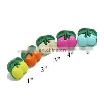 Fashion plastic fruit shaped button for kids clothing