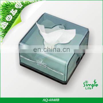 Portable plastic tissue dispenser for cars