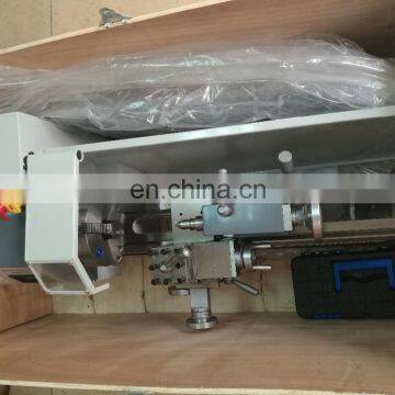 Высококачественный миниатюрный металлический токарный станок для хобби WM210V с большим диаметром шпиндельного отверстия 38 мм по выгодной цене photo-3