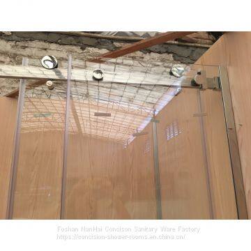 Shower Room Shower Enclosure Rectangle 2 Fixed Panels 1 Sliding Door photo-3