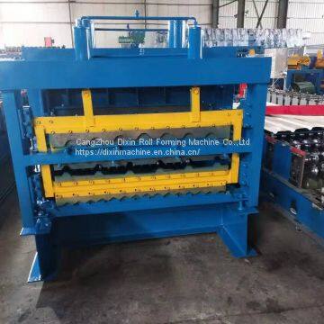 2019 Metal Roof Panel Sheet Triple Layer Roll Forming Machine for Sale photo-4