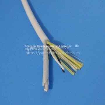 1000v Rov Wire Acid-base / Oil-resistant Cable With Sheath Color Yellow