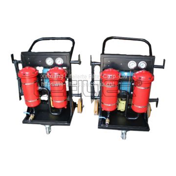 hydraulic mobile oil transport and filtration unit