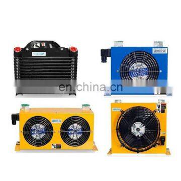 Fan Hydraulic Aluminum Oil Cooler AJ0510T-CA DC12V/24V AF0510T AC220V AC380V hydraulic air cooler Flow 10L 48W