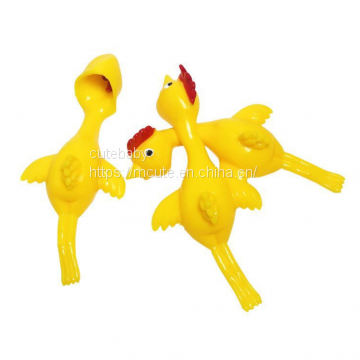 Catapulted Turkey hot seller Turkey Slingshot TPR Soft rubber Slingshot Toys vent Trick Chicken toys