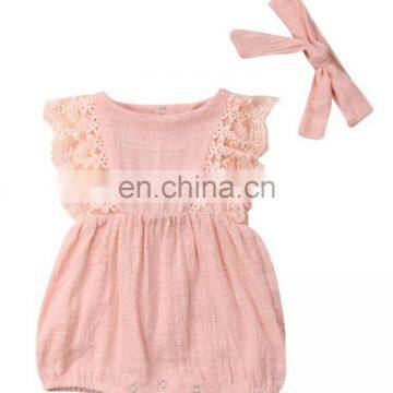 Infant Romper Comfortable Clothing Sleeveless Linen Baby Clothes