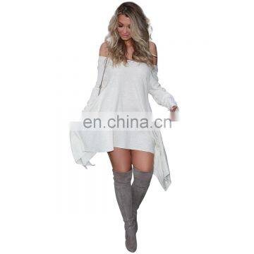 2020 Hot Summer Women Girls Lady Irregular Sexy Casual Off the Shoulder Dress photo-4