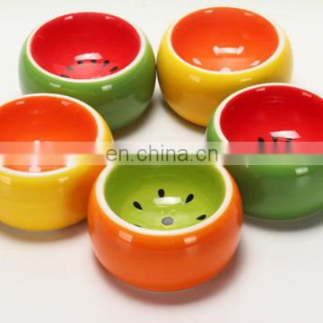 Ceramic Hamster bowl feeder fruit style cute ceramic bowl for small animal