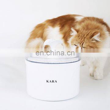 Manufacturer Wholesale Automatic Battery Filter Drinking LED Round Cat Water Fountain photo-2