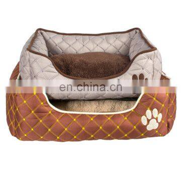 Durable fashion washable warm fleece pet beds