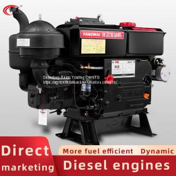 Single Cylinder Water-cooled Diesel Engine 17 HP High-end Marine Diesel Engine Agricultural Diesel Engine photo-3