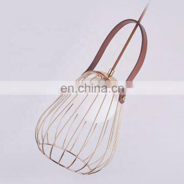 2019 Latest Wholesale Custom Metal + Glass + Leather Luxury Chandelier photo-6