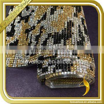 Hot fix rhinestone sheet iron on motif rhinestone diamond template FRM-214