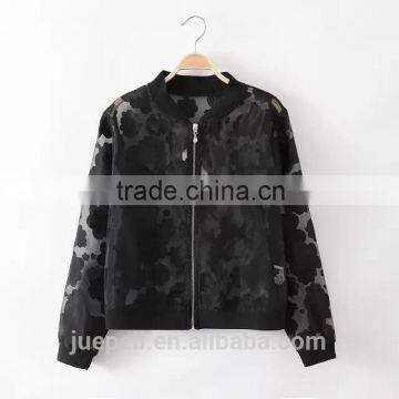 OEM Clothing 2015 Plus Size Clothing Women Clear Bomer Jacket photo-3