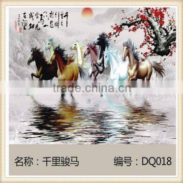 TV background wall tile background art ceramic tile mural backdrop interior wall tiles 8 pcs horse photo