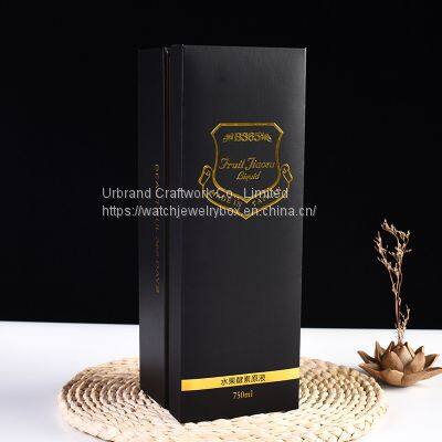 Custom Cardboard Wine Packaging Luxuriouspaper Wine Packaging Beauty Wine Packaging Box Lid off Design photo-2