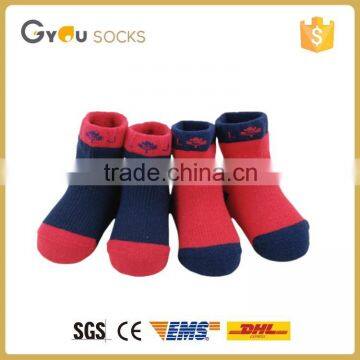 OEM Canada style cute baby sock for baby cotton sock without spandex anti slip