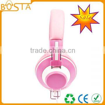 Fashion Hot Selling Best Stylish Lovely Pink Leather Headphone photo-4