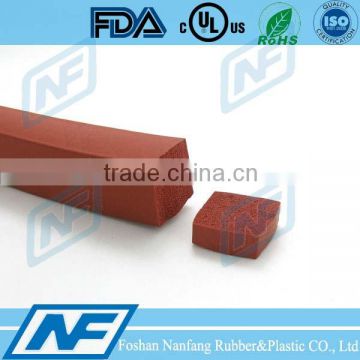 food grade silicone rubber square gasket