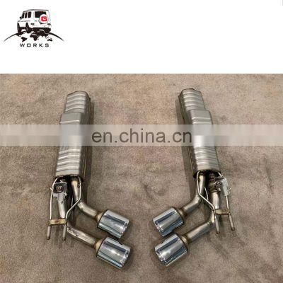 G class w463A Stainless steel material exhaust system for g class w463A W464 g65 g63 g500 4 tips exhaust muffler to sound bigger