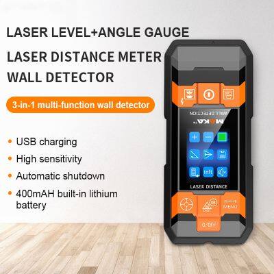 2 IN 1  Eletronic Multi-function Wall Metal Wood Stud Finder Wall Detector with Laser Meter