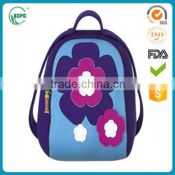 Colorful neoprene lunch bag with flower printing bag